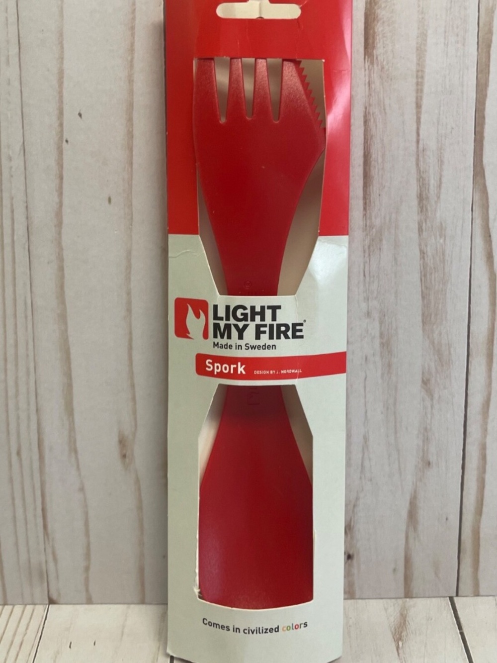 Light My Fire Camping Spork Fork Spoon Tritan Large Cooking Utensil Serving NEW